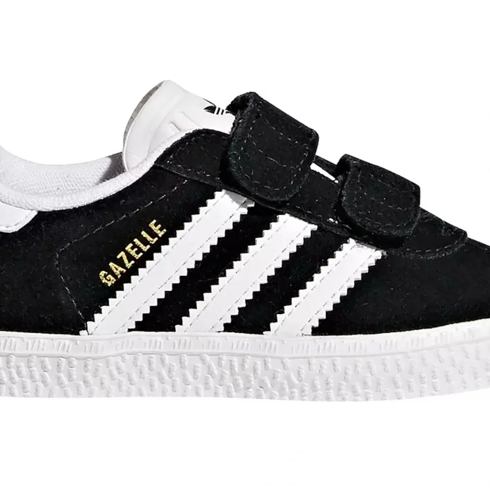 Adidas Gazelle CF I Baby Size 4K Black/White Sneakers  Velcro  •New With Tags•